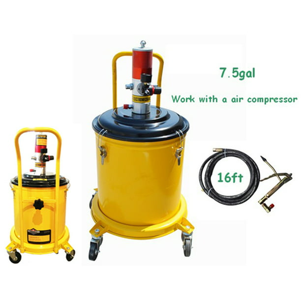 7.5Gallon 30L Air Pneumatic Compressed Grease Pump Dispenser High Pressure